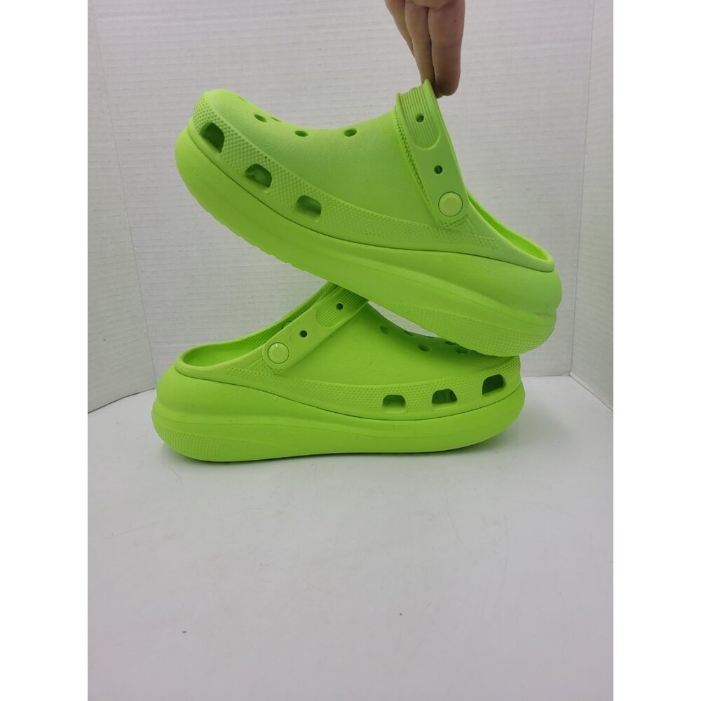CROCS Classic Platform Clog in Neon Green - Picture 9 of 11